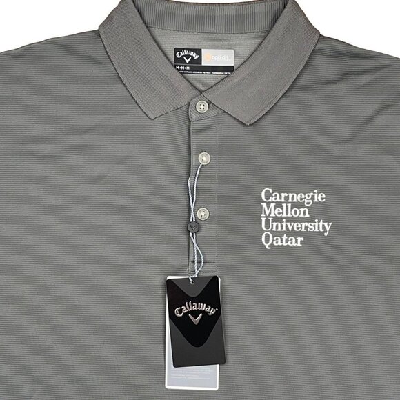 NEW Callaway SIZE M Carnegie Mellon University Qatar Opti-Dry Opti-Shield Polo - Picture 3 of 7